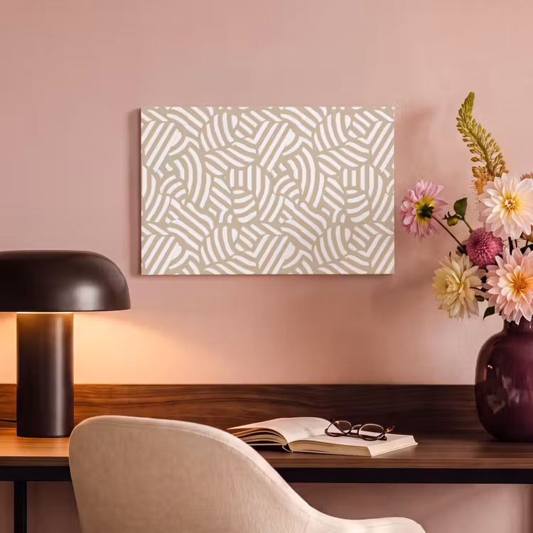 Canvas schilderij - Abstract - Modern - Beige — 4