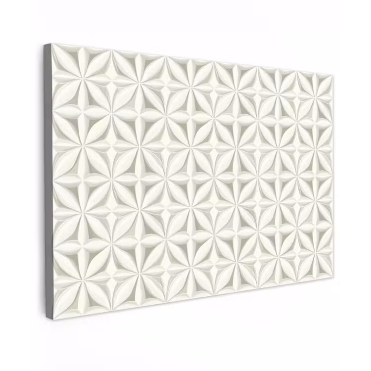Canvas schilderij - Abstract - Structuur - Grijs - Wit — 1