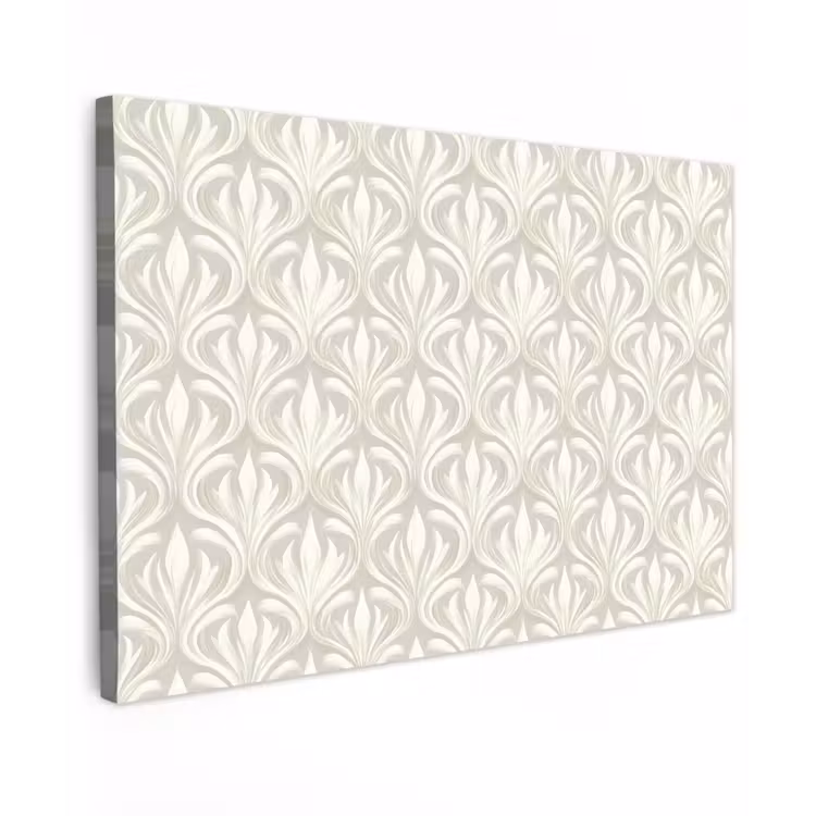 Canvas schilderij - Barok - Patroon - Beige — 1