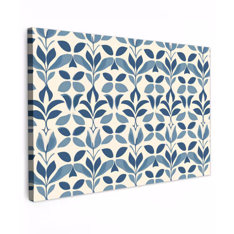 Canvas schilderij - Flora - Modern - Blauw — 1