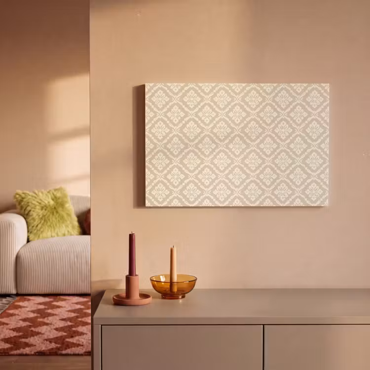 Canvas schilderij - Floraal - Ornament - Beige — 2