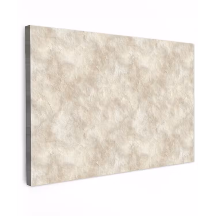 Canvas schilderij - Beige - Reliëfstructuur - Natuursteen — 1