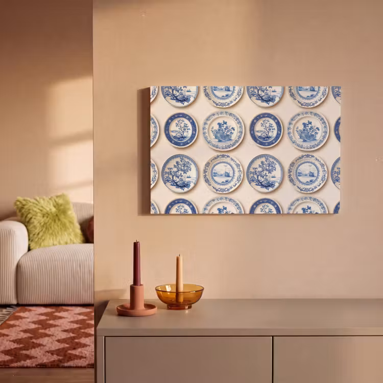 Canvas schilderij - Borden - Bomen - Planten - Blauw — 2