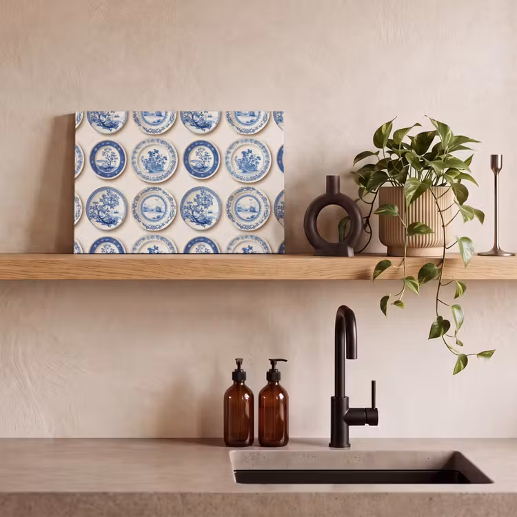 Canvas schilderij - Borden - Bomen - Planten - Blauw — 3