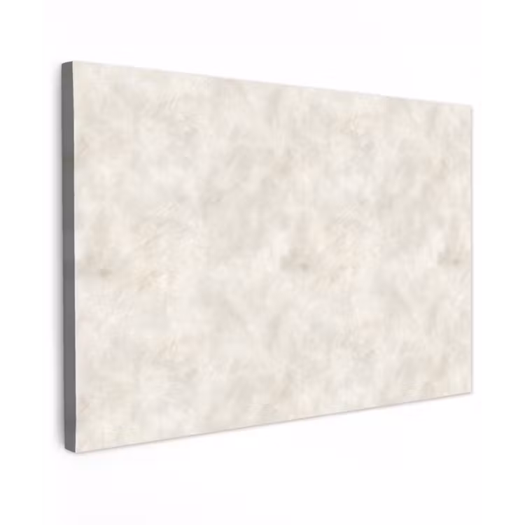 Canvas schilderij - Crèmebeige - Marmer - Aders — 1