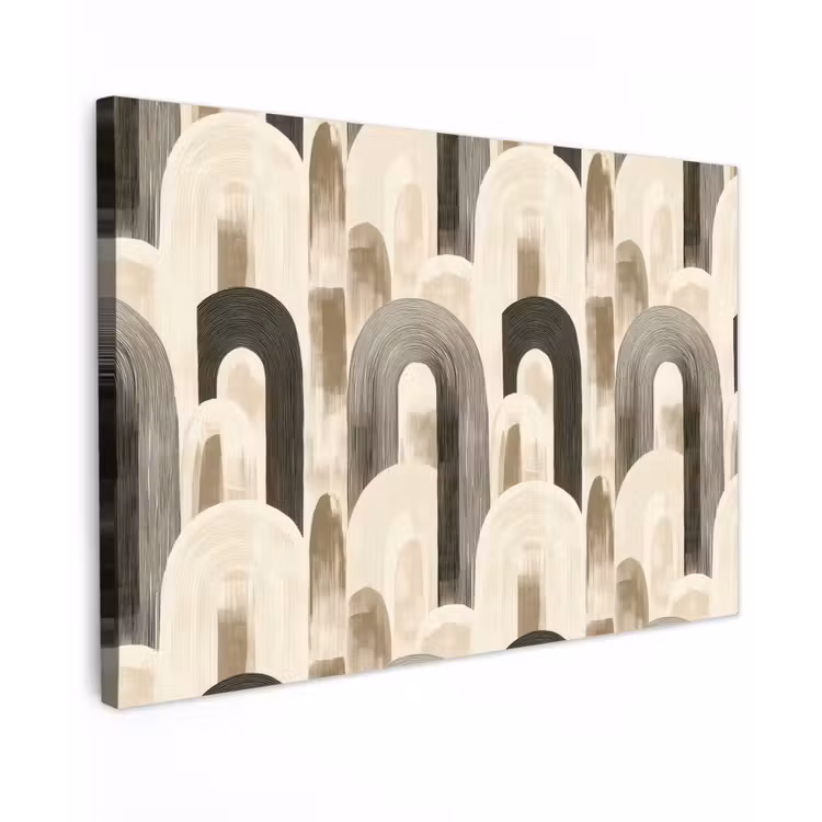 Canvas schilderij - Abstract - Patroon - Bogen — 1