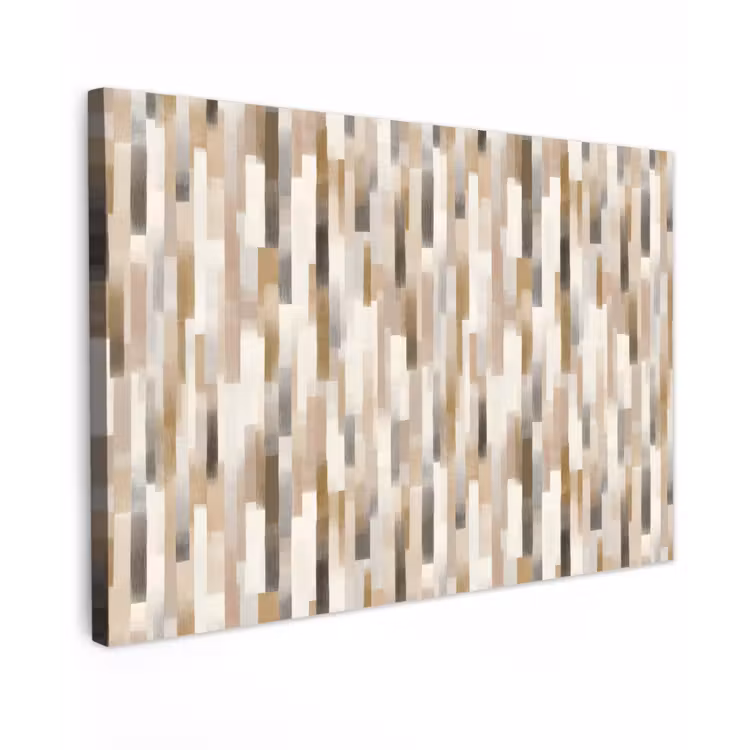 Canvas schilderij - Abstract - Patroon - Kwaststreken — 1