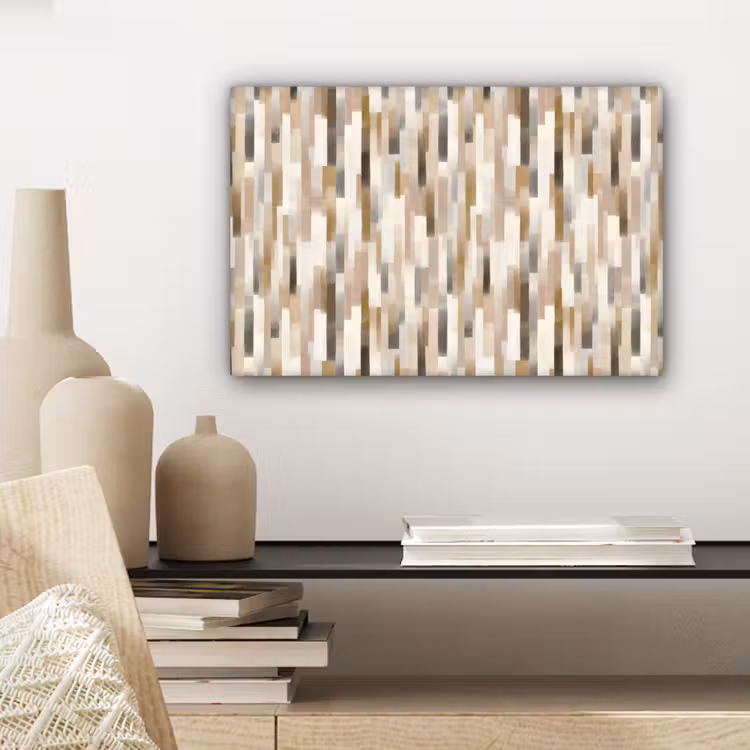 Canvas schilderij - Abstract - Patroon - Kwaststreken — 5