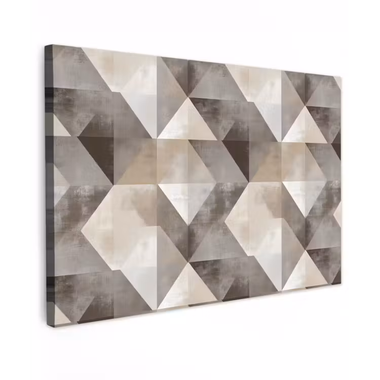 Canvas schilderij - Geometrisch - Motief - Aardetinten — 1