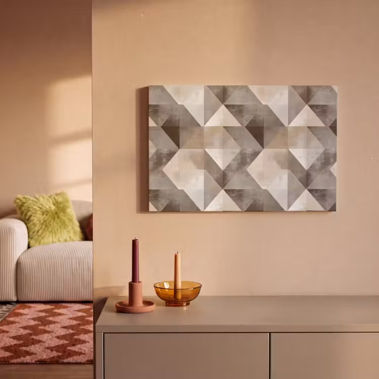 Canvas schilderij - Geometrisch - Motief - Aardetinten — 2