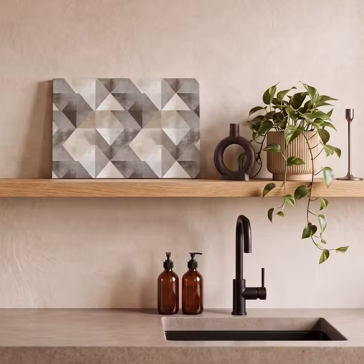Canvas schilderij - Geometrisch - Motief - Aardetinten — 3