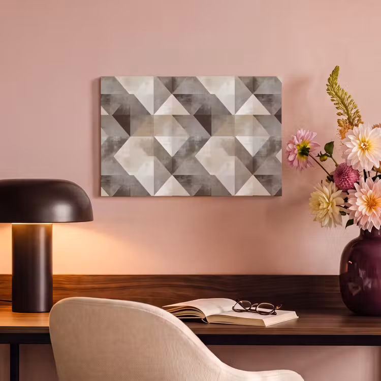 Canvas schilderij - Geometrisch - Motief - Aardetinten — 4