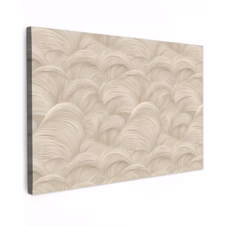 Canvas schilderij - Bogen - Patroon - Beige — 1