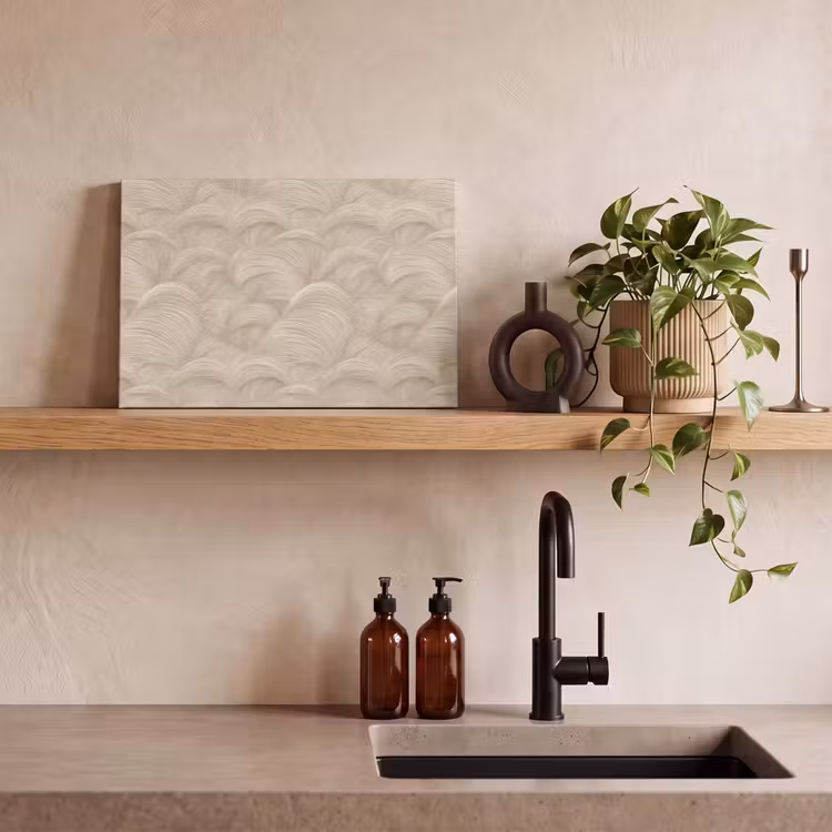 Canvas schilderij - Bogen - Patroon - Beige — 3