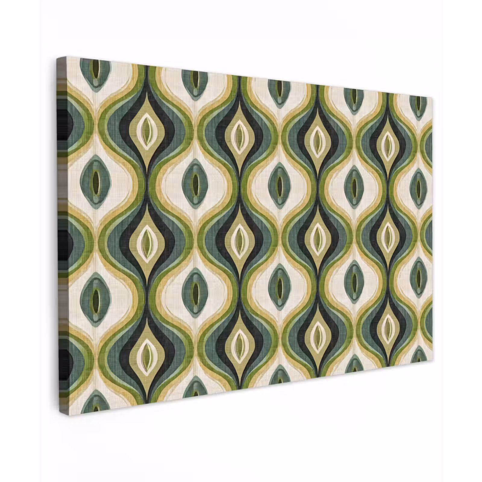 Canvas schilderij - Abstract - Ritmisch - Groen — 1