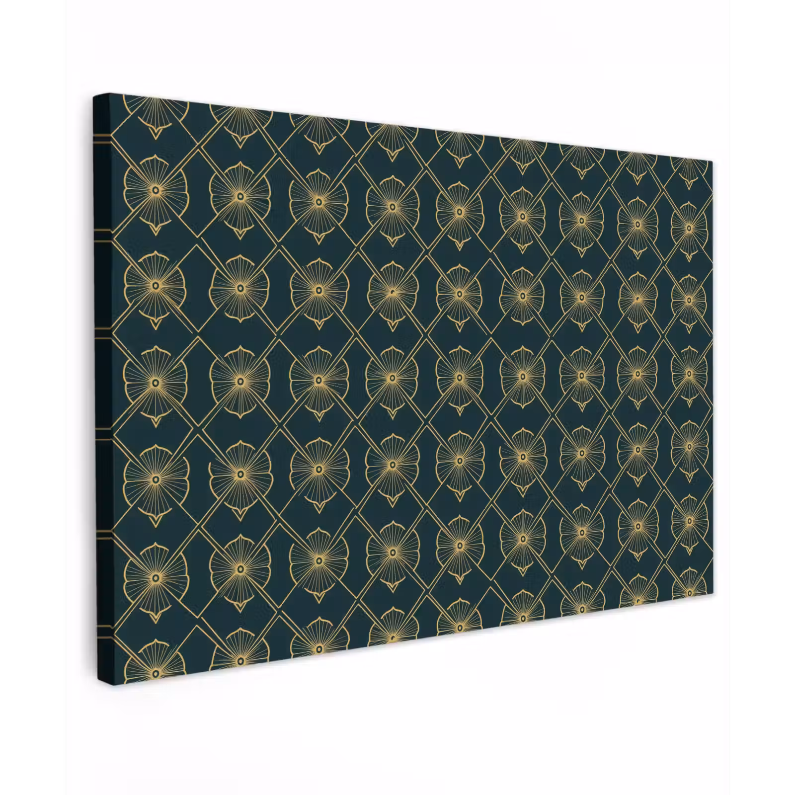 Canvas schilderij - Geometrisch - Elegant - Groen — 1