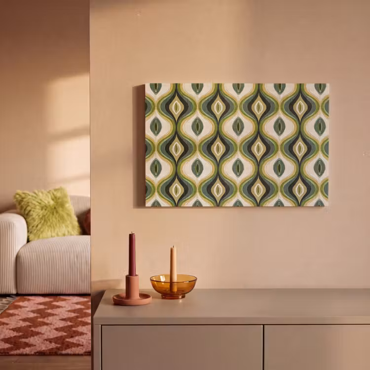 Canvas schilderij - Abstract - Ritmisch - Groen — 2