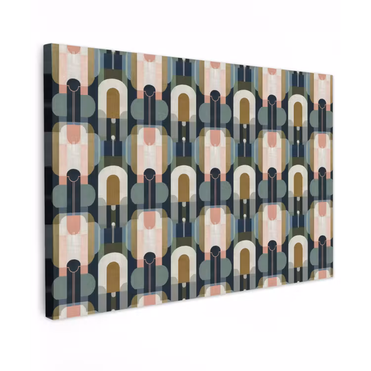 Canvas schilderij - Geografisch - Modern - Kleurrijk — 1
