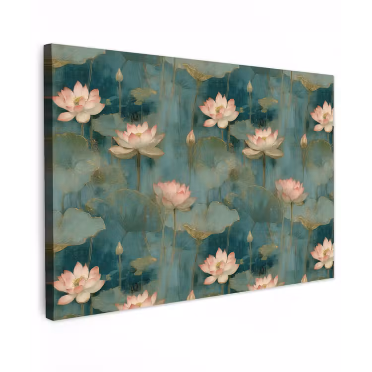 Canvas schilderij - Botanisch - Bloemen - Roze — 1