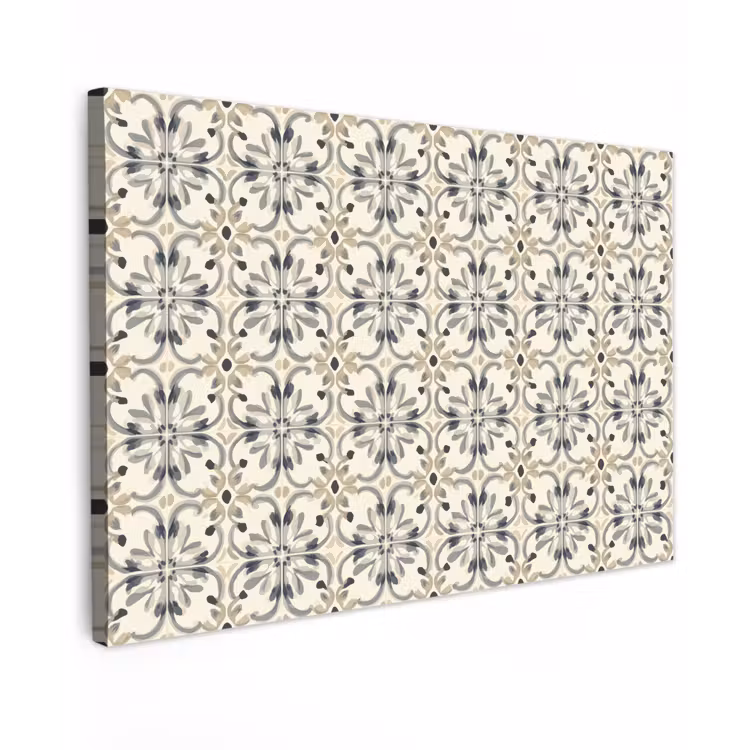 Canvas schilderij - Floraal - Patroon - Kleurrijk — 1