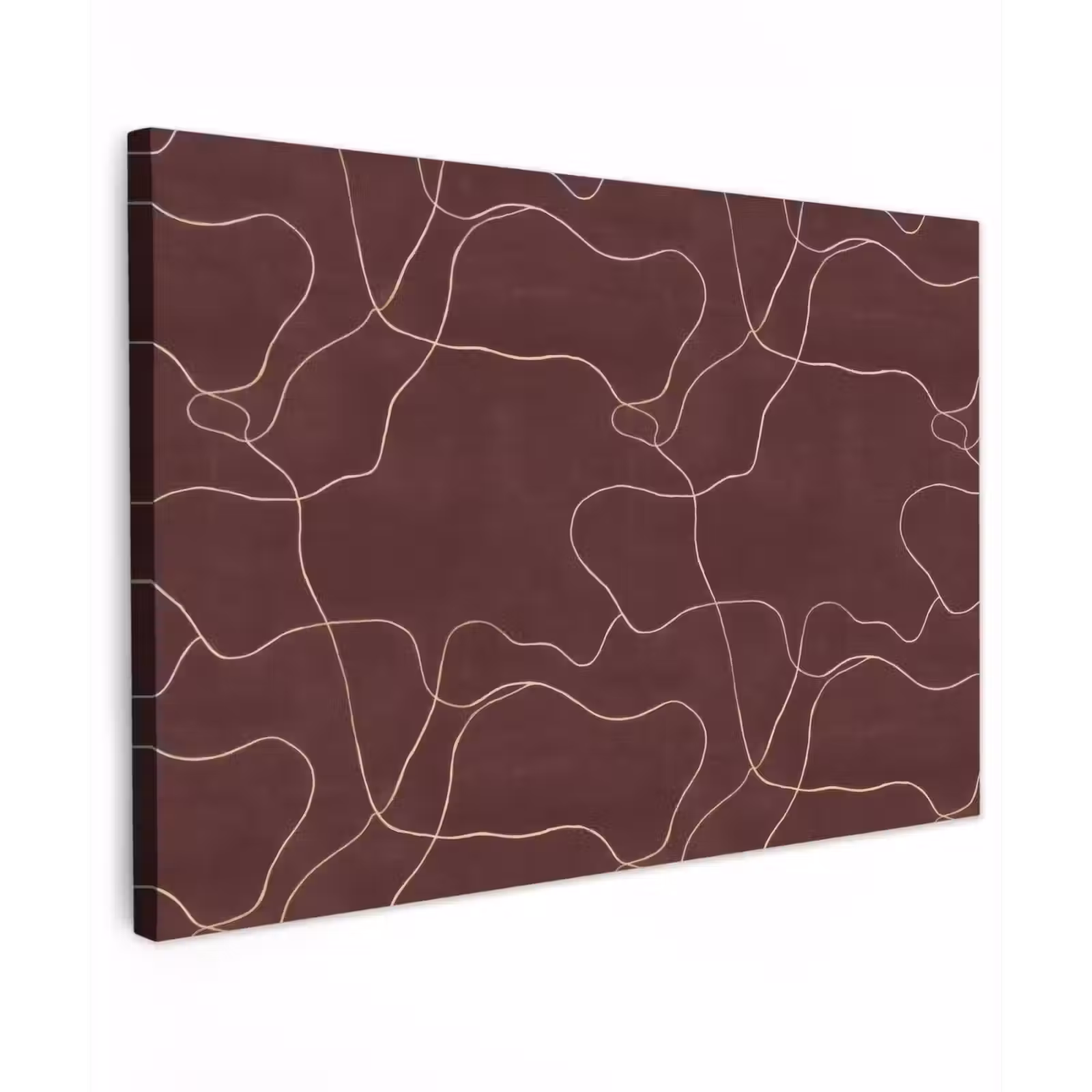 Canvas schilderij - Abstract - Modern - Bruin — 1