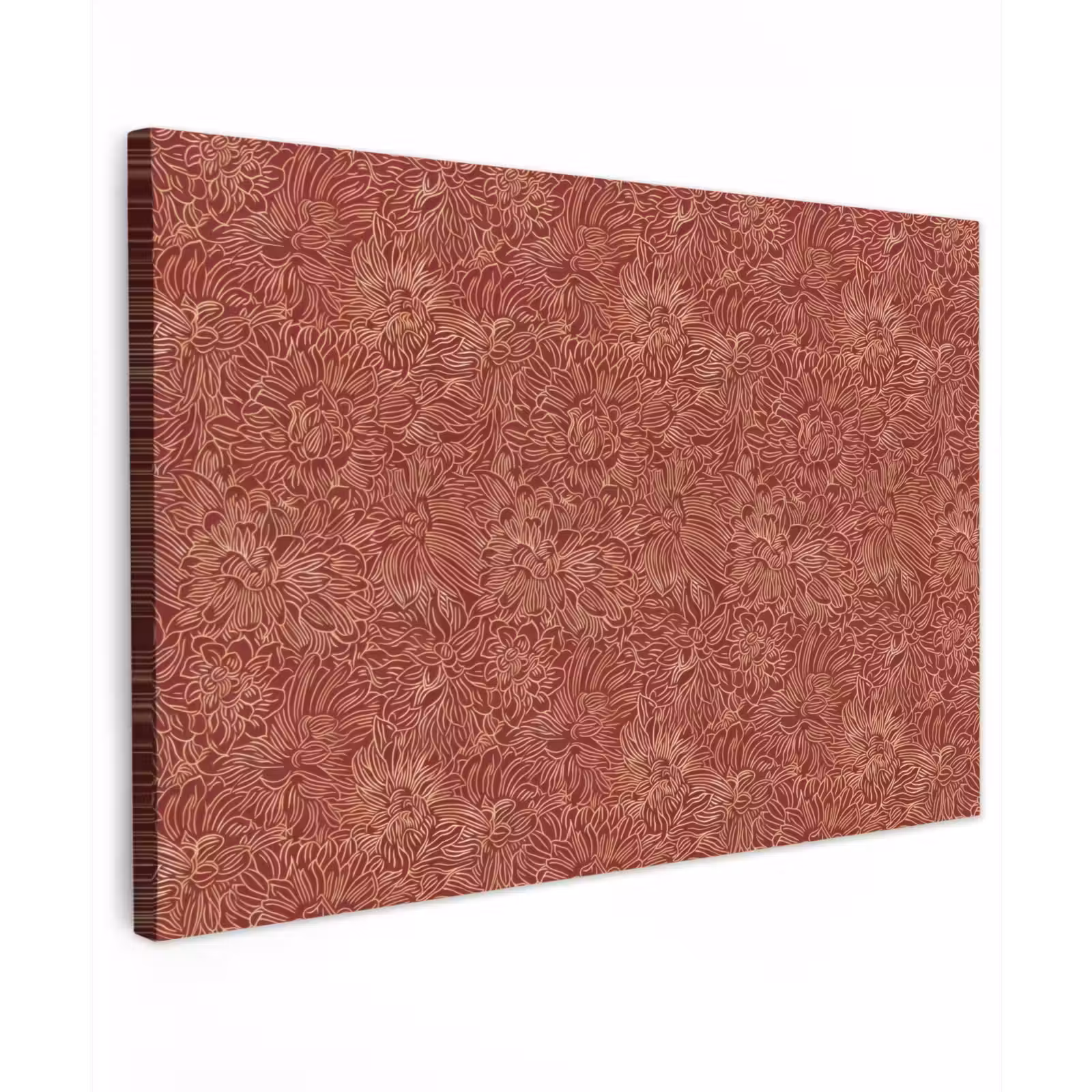 Canvas schilderij - Bloemen - Motief - Rood — 1