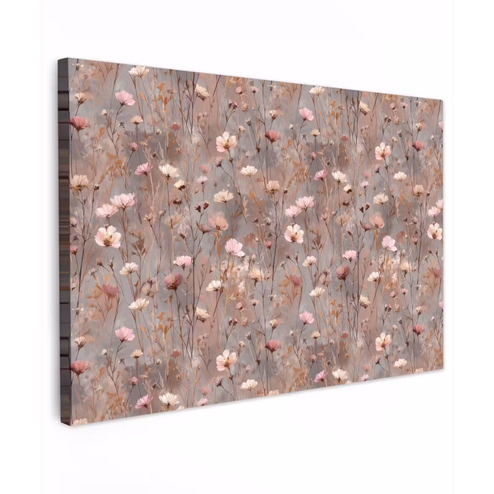 Canvas schilderij - Bloemen - Wild - Pastel — 1
