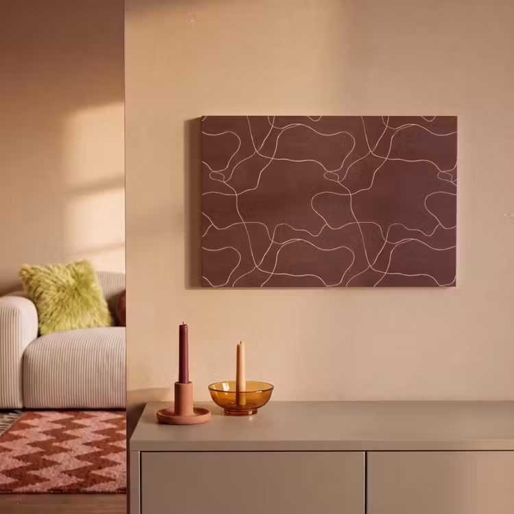 Canvas schilderij - Abstract - Modern - Bruin — 2