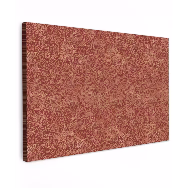 Canvas schilderij - Bloemen - Motief - Rood — 1