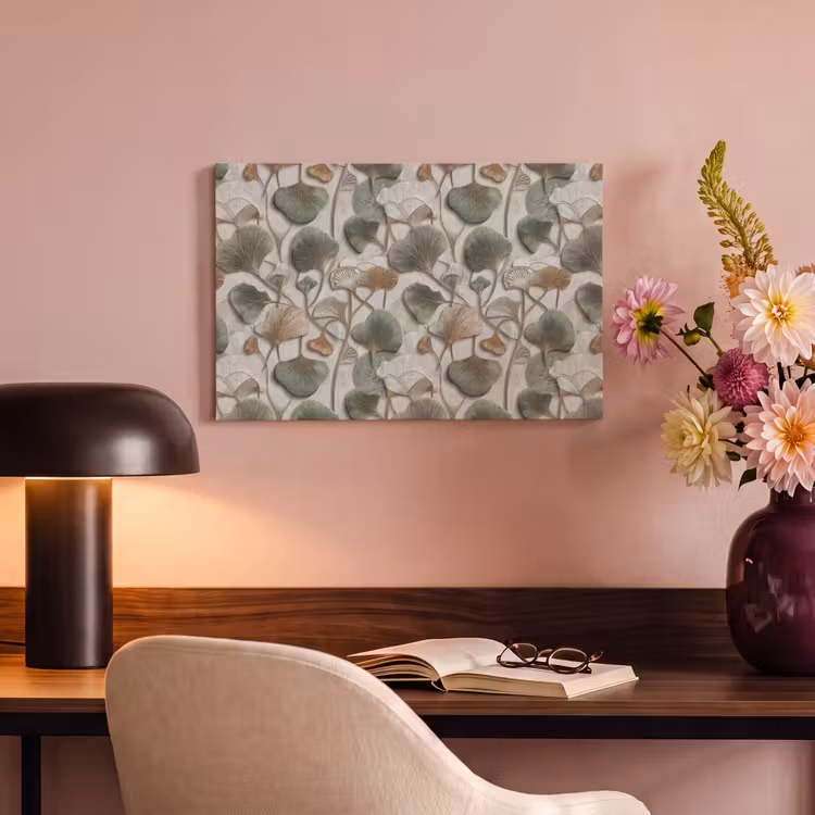 Canvas schilderij - Elegant - Bladeren - Groen — 4