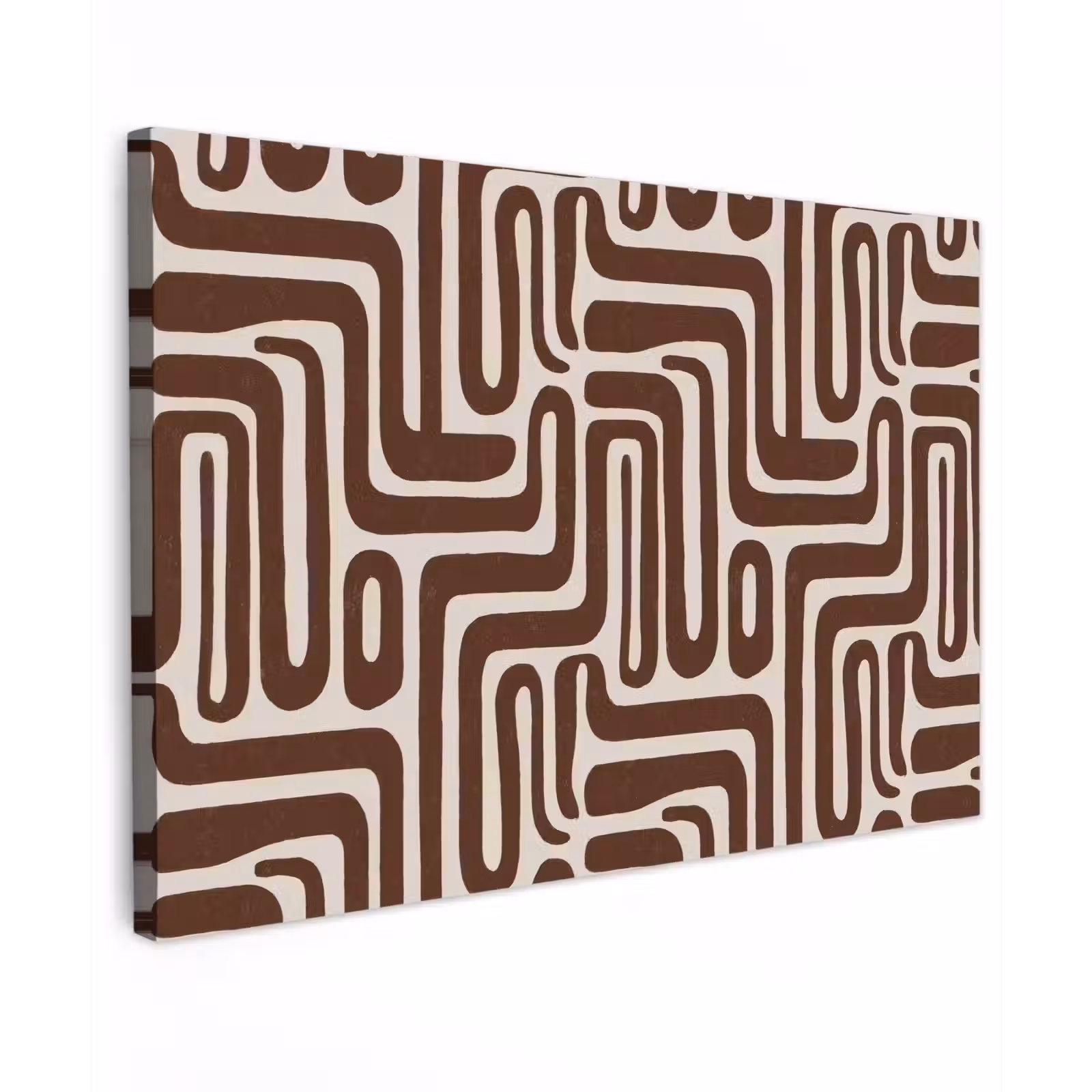 Canvas schilderij - Abstract - Patroon - Bruin — 1