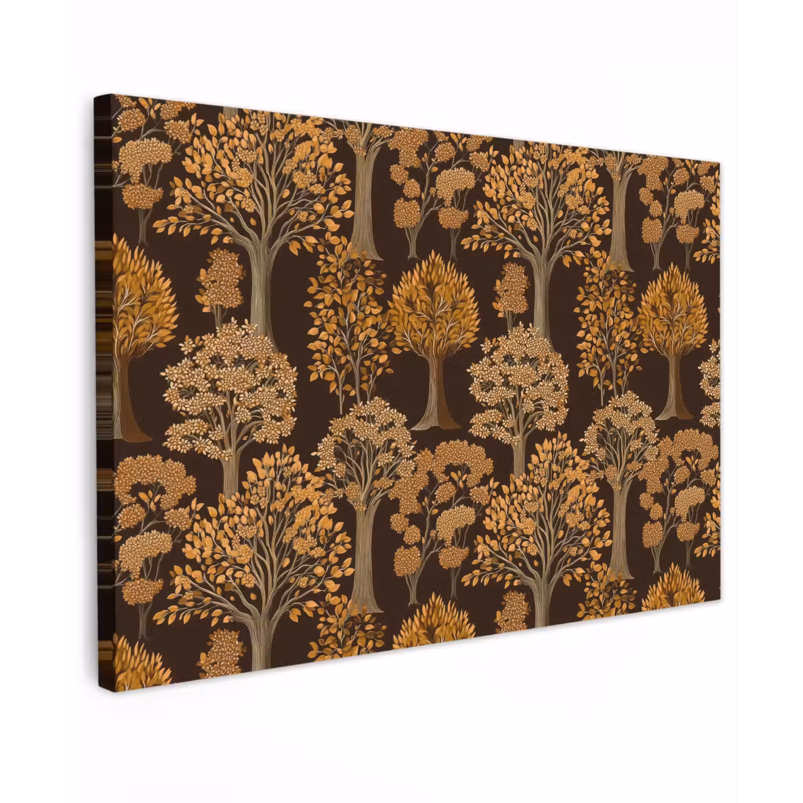 Canvas schilderij - Bomen - Patroon - Bruin — 1