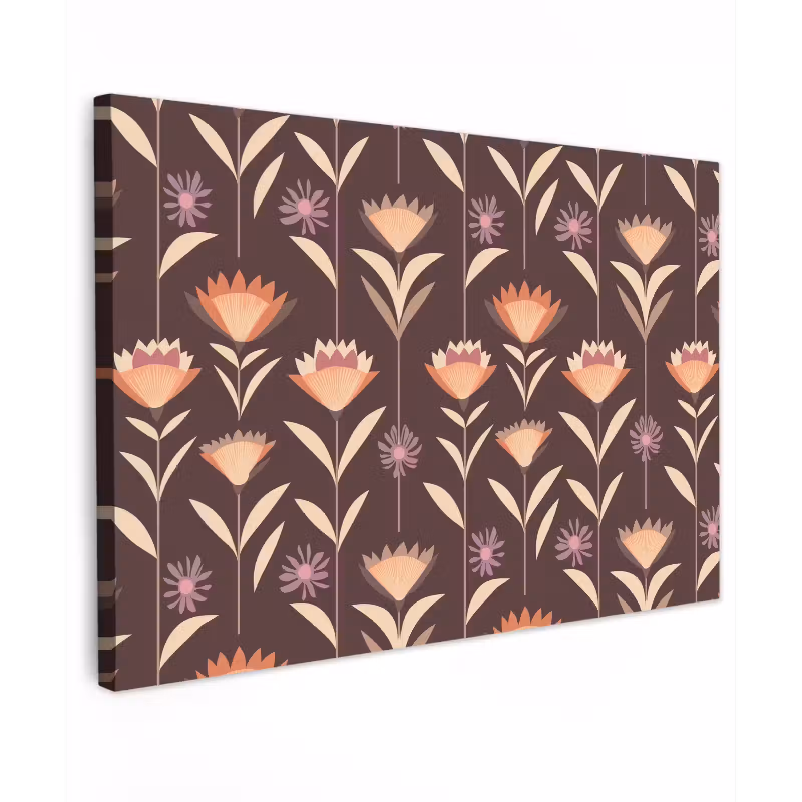 Canvas schilderij - Elegant - Retro - Bruin — 1