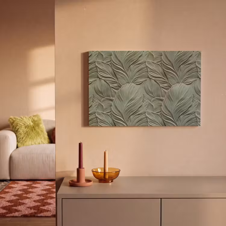 Canvas schilderij - Bladeren - Textuur - Groen — 2