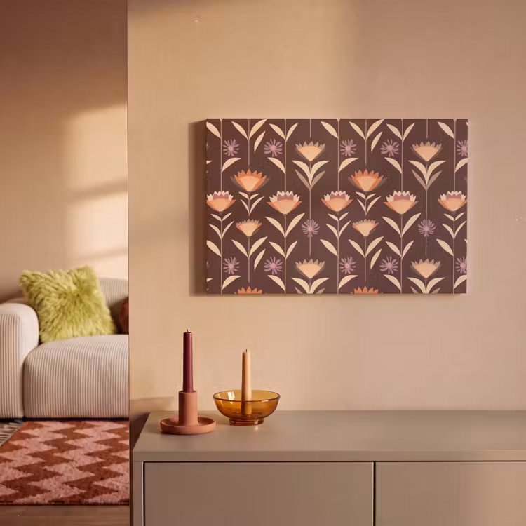 Canvas schilderij - Elegant - Retro - Bruin — 2