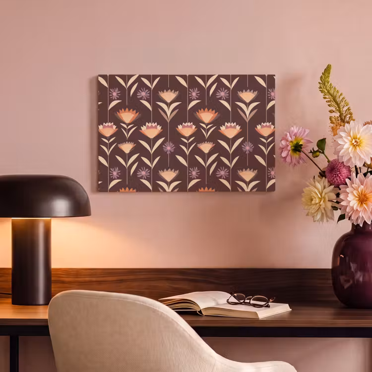 Canvas schilderij - Elegant - Retro - Bruin — 4