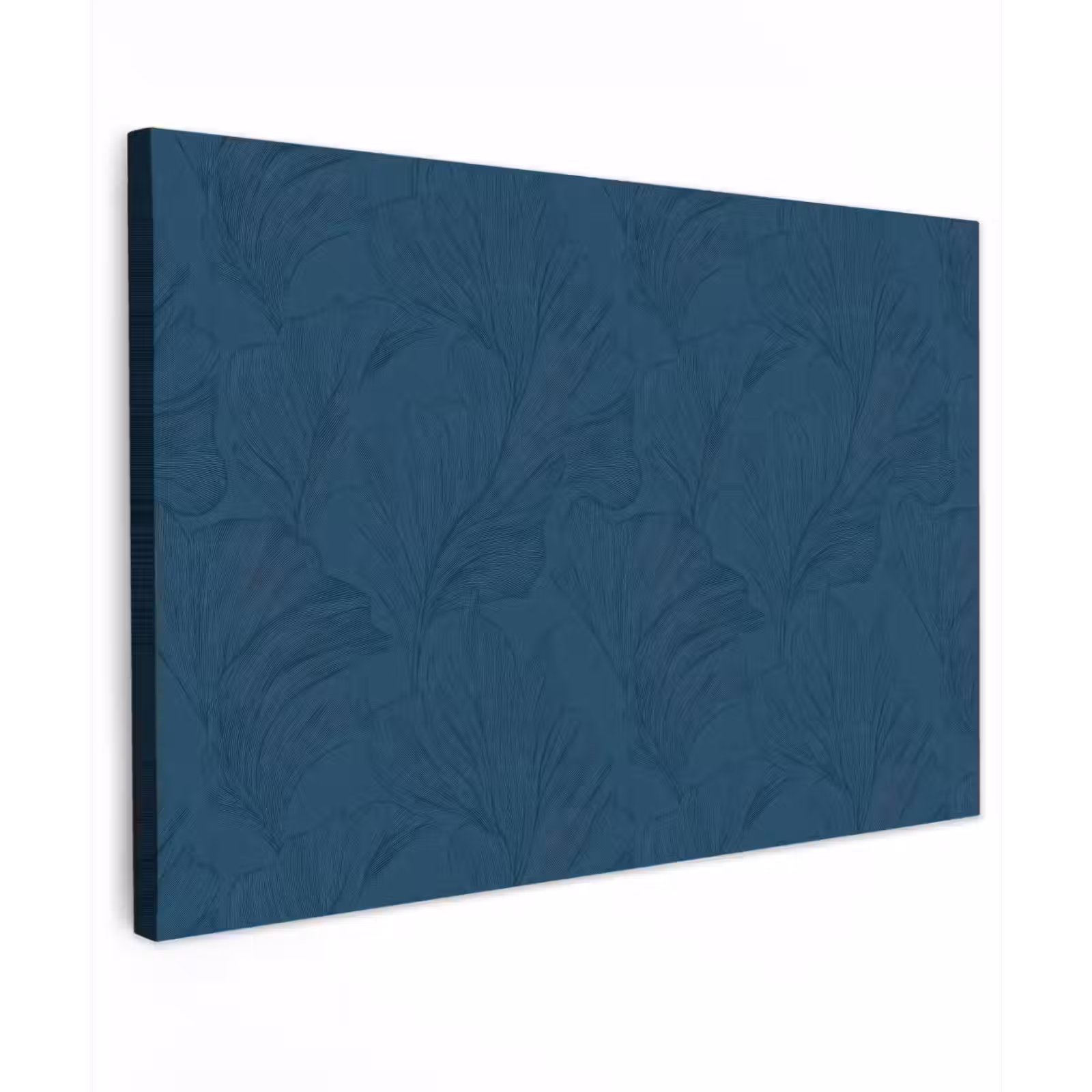 Canvas schilderij - Abstract - Patroon - Donkerblauw - Elegant — 1