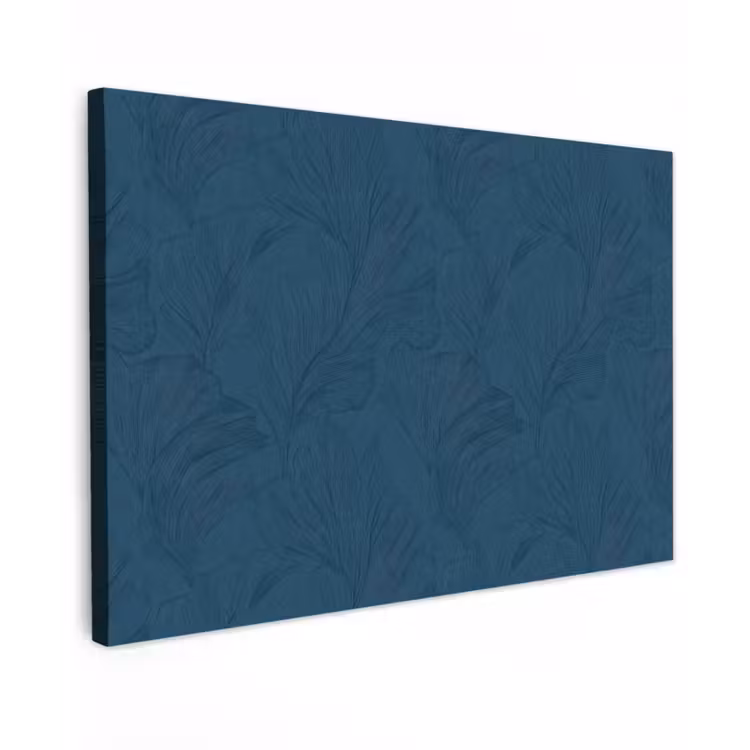 Canvas schilderij - Abstract - Patroon - Donkerblauw - Elegant — 1