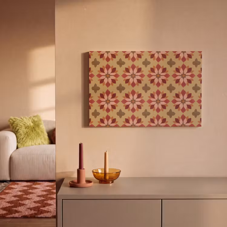Canvas schilderij - Bloemen - Retro - Groen — 2