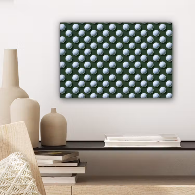 Canvas schilderij - Ballen - Golf - Groen — 5