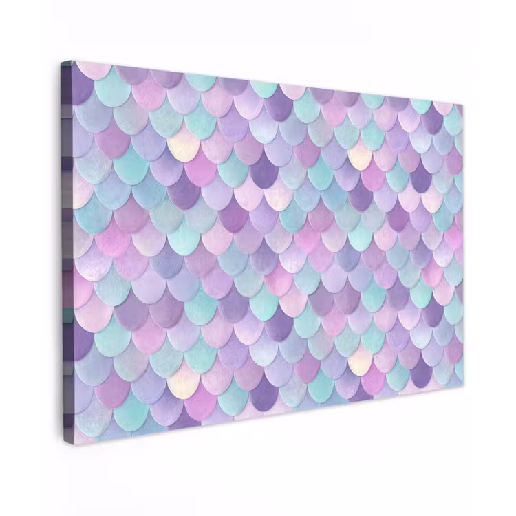 Canvas schilderij - Dromerig - Zeemeermin - Pastel — 1