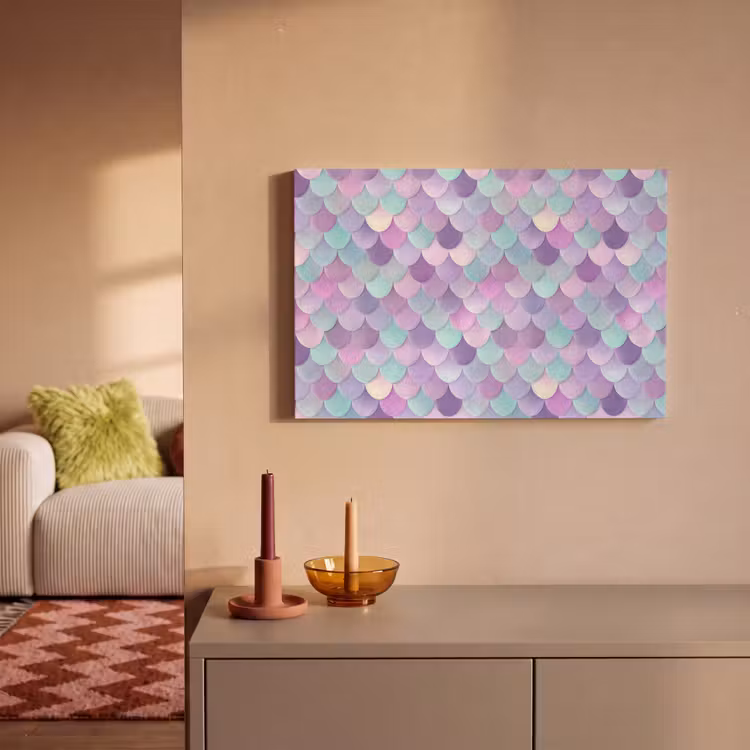 Canvas schilderij - Dromerig - Zeemeermin - Pastel — 2