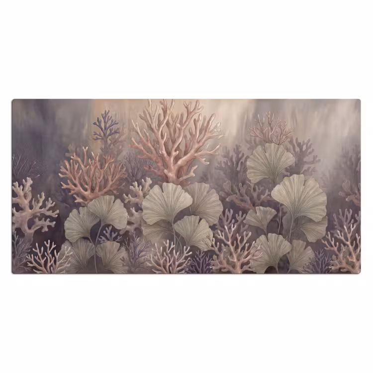 Bureau onderlegger - Plant - Bladeren - Zee - Illustratie - Groen — 2