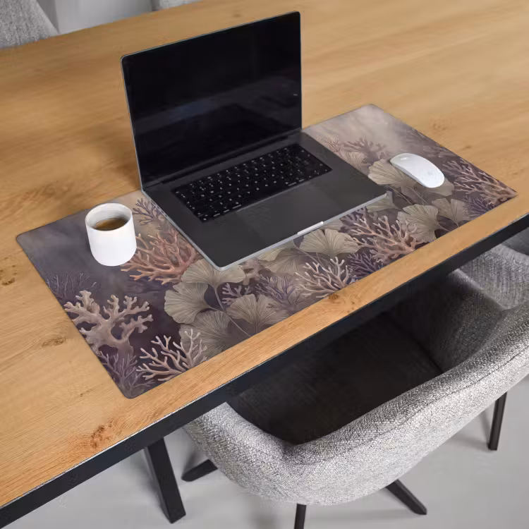 Bureau onderlegger - Plant - Bladeren - Zee - Illustratie - Groen — 3