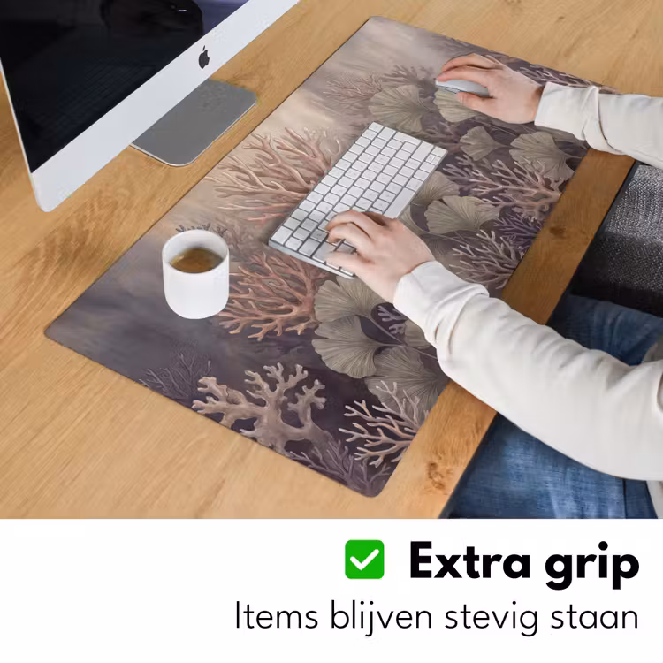 Bureau onderlegger - Plant - Bladeren - Zee - Illustratie - Groen — 6