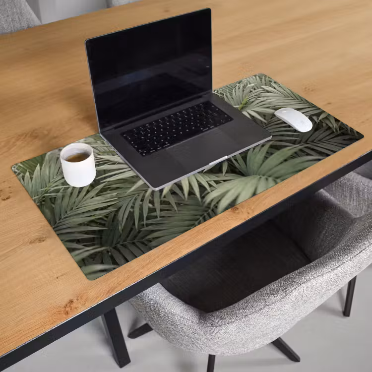 Bureau onderlegger - Plant - Palmbladeren - Natuur - Groen — 3