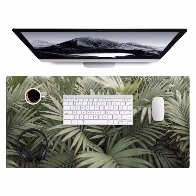 Bureau onderlegger - Plant - Palmbladeren - Natuur - Groen — 4
