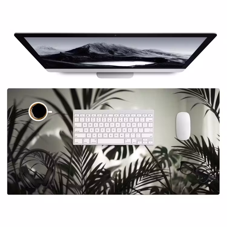 Bureau onderlegger - Planten - Bladeren - Natuur - Minimalistisch - Groen — 4