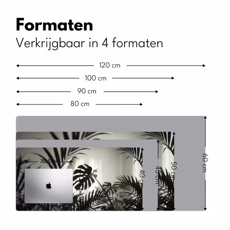 Bureau onderlegger - Planten - Bladeren - Natuur - Minimalistisch - Groen — 8