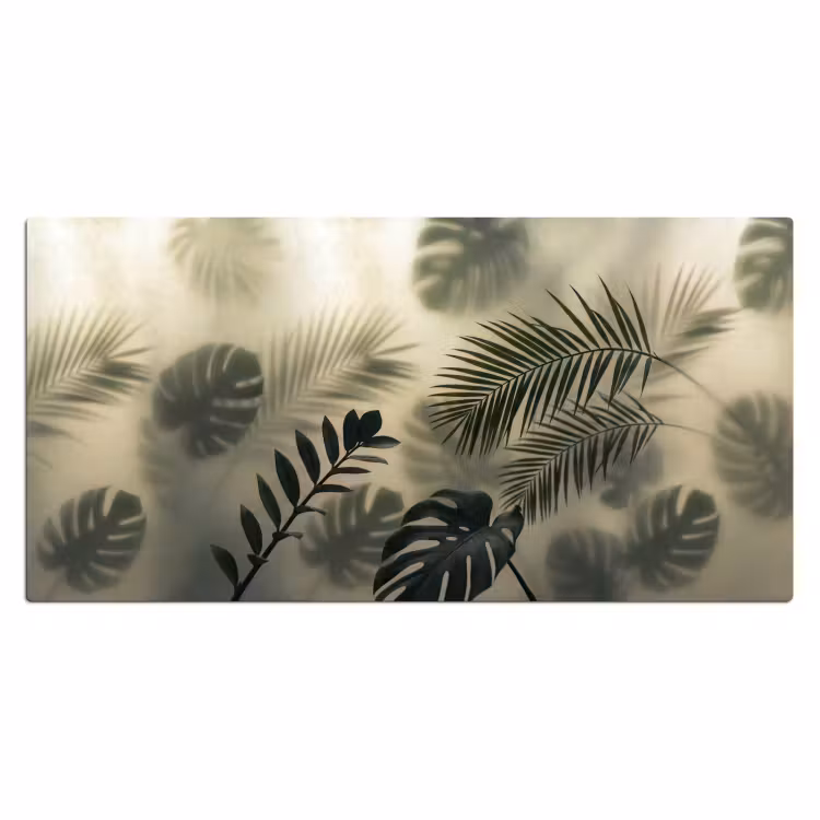 Bureau onderlegger - Planten - Bladeren - Schaduwen - Groen - Modern — 2